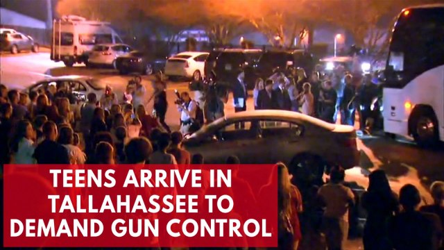 Students arrive in Tallahassee to protest gun laws