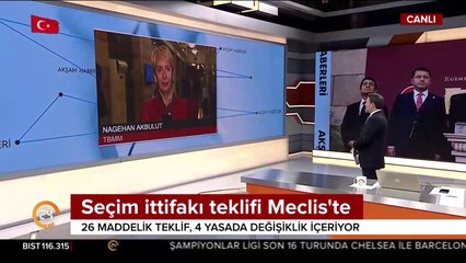 Seçim ittifakı teklifi Meclis'te
