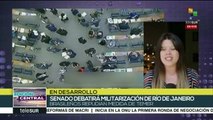 Diputados brasileños aprueban intervención militar en Río de Janeiro