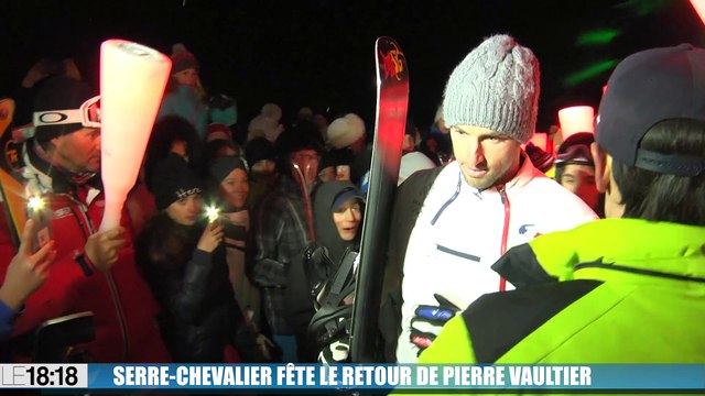 Pierre Vaultier célébré en héros à Serre-Chevalier