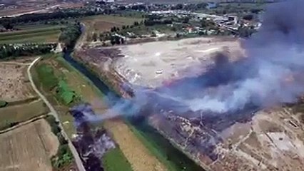 Djegia e plehrave ne Fier