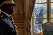 Conférence de Presse du Président de la République, Emmanuel Macron, avec George Weah, Président de la République du Libéria