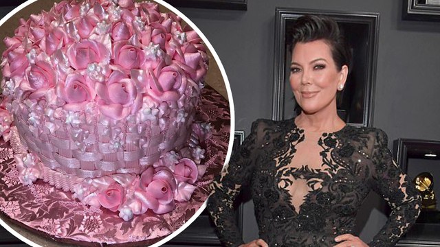 Sweet treat! Kris Jenner gifts daughter Kim a rose covered pink cake from Hansen's... after Kardashian welcomes daughter via surrogate.