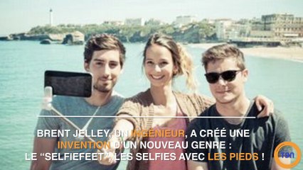 Finies les perches à selfies : découvrez le "Selfiefeet", pour faire des selfies ... avec les pieds !