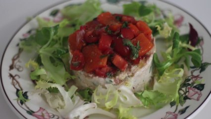 Tartare au thon à la tomate