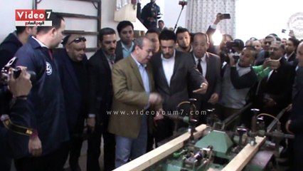 محافظ دمياط يفتتح أول مصنع أثاث تحت إشراف التضامن الاجتماعى