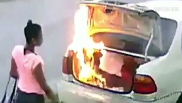 Cette femme pense mettre le feu à la voiture de son ex mais se trompe de véhicule