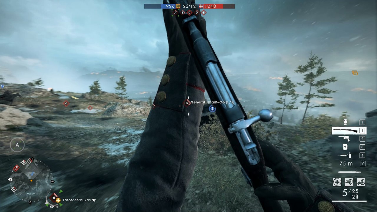Battlefield 1 - Caporetto Hardcore Conquest Gameplay (No commentary)
