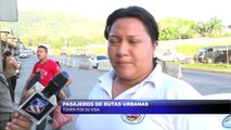 Pasajeros de rutas urbanas temen por sus vidas