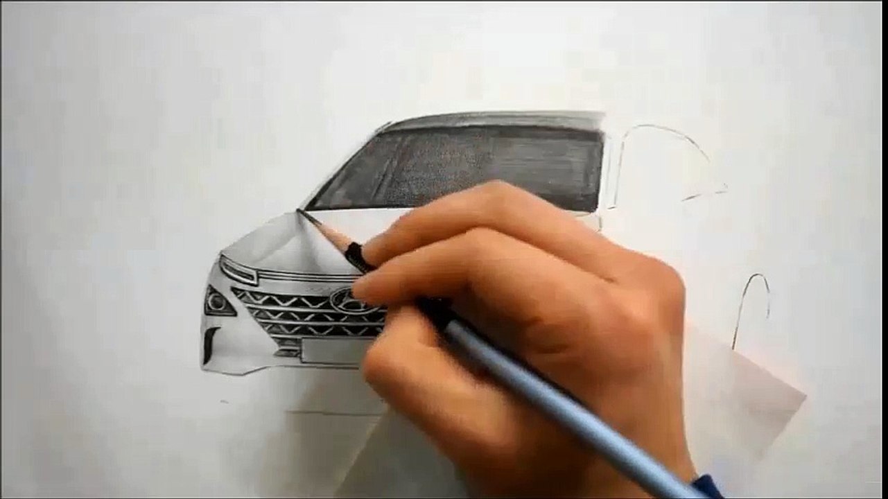 연필그림 PENCIL SKETCH - 자동차그리기 / 넥쏘 (NEXO)