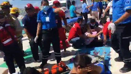 Estallido de ferri en Caribe mexicano deja 18 heridos