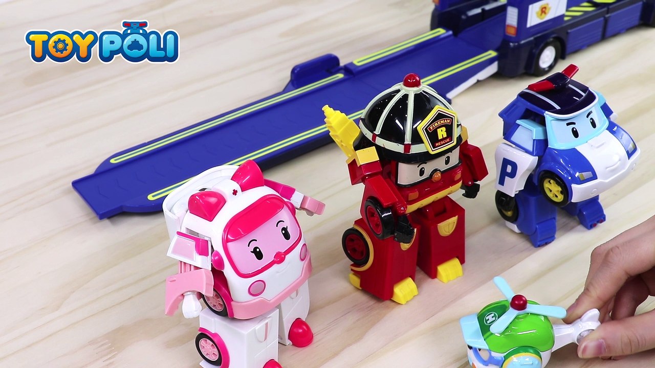 Get on the trailer and go! | Poli Mobile Headquarter | TOY POLI