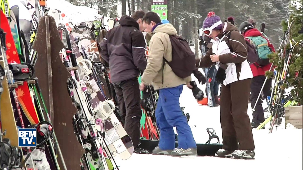 Vols de ski en station