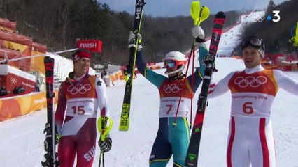 JO 2018 : Ski alpin - Slalom Hommes. André Myhrer champion olympique !