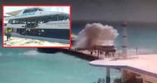Turistleri Taşıyan Feribotta Patlama Oldu, Yolcular Denize Savruldu