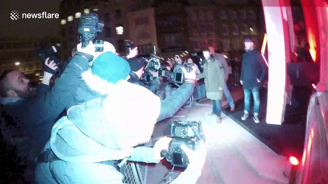 Liam Gallagher departs Brit Awards afterparty