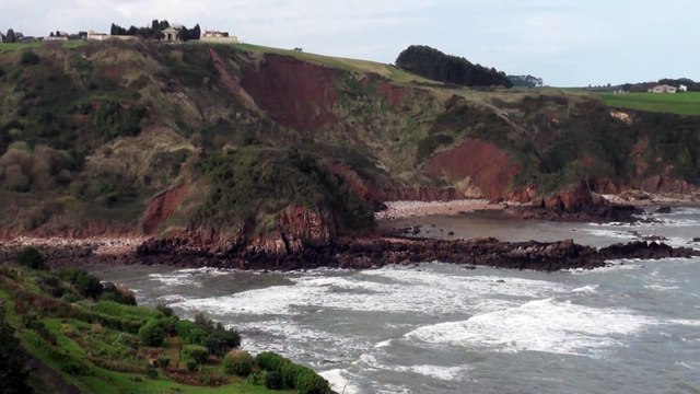 Tiempo y Paisaje costa central de Asturias, mar Cantábrico