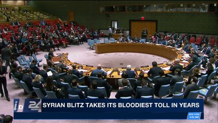 Download Video: i24NEWS DESK | Syrian Blitz takes its bloodiest toll in years | Thursday, February 22nd 2018