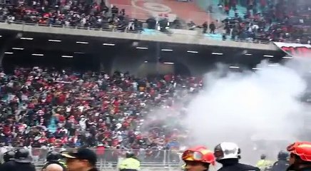 شنعة جماهير النادي الافريقي في لقاء الدربي يوم 18 فيفري 2018.