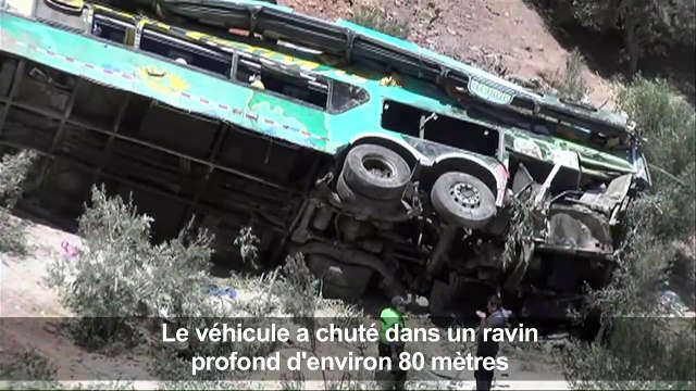 Accident d'autocar au Pérou: au moins une quarantaine de morts