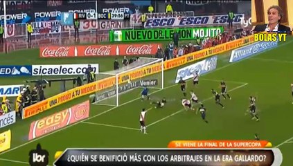 LOS ARBITROS BENEFICIAN MAS A BOCA O RIVER ?