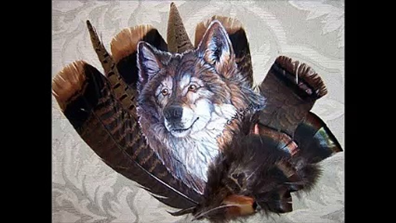 Creative Painted Feather