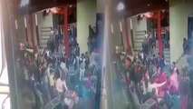 Uttar Pradesh : Disc jockey trashed for not playing music post 10 pm, Watch CCTV footage | Oneindia