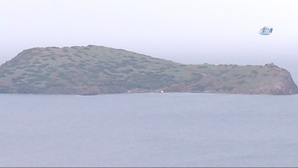 Çavuş Adası’nda Kardak Kayalıkları'nı izleyecek kule inşası devam ediyor