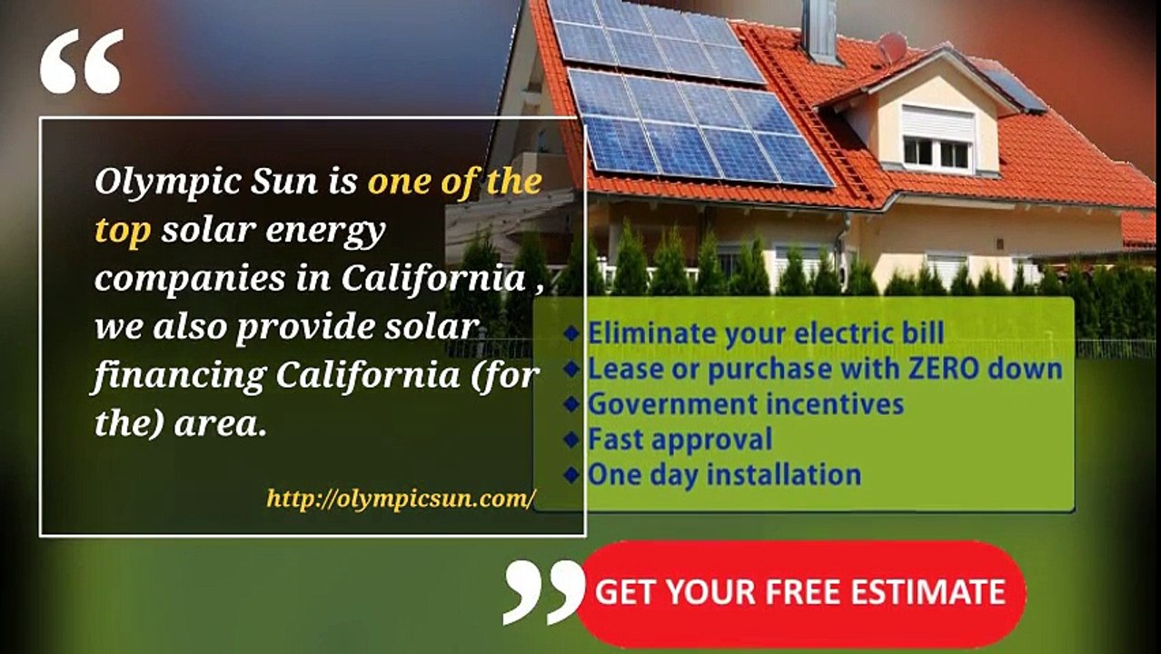 Solar Financing California - Olympic Sun