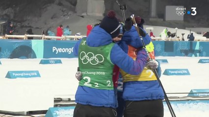 JO 2018 : Biathlon - Relais Femmes. La France remporte la médaille de bronze ! La Biélorussie est en or