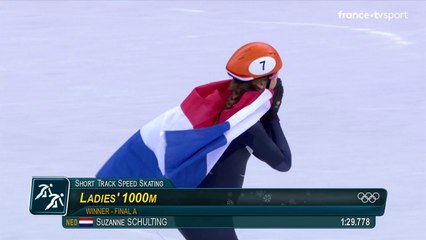 JO 2018 : Short Track - 1000 mètres Femmes. Suzanne Schulting remporte l'or olympique