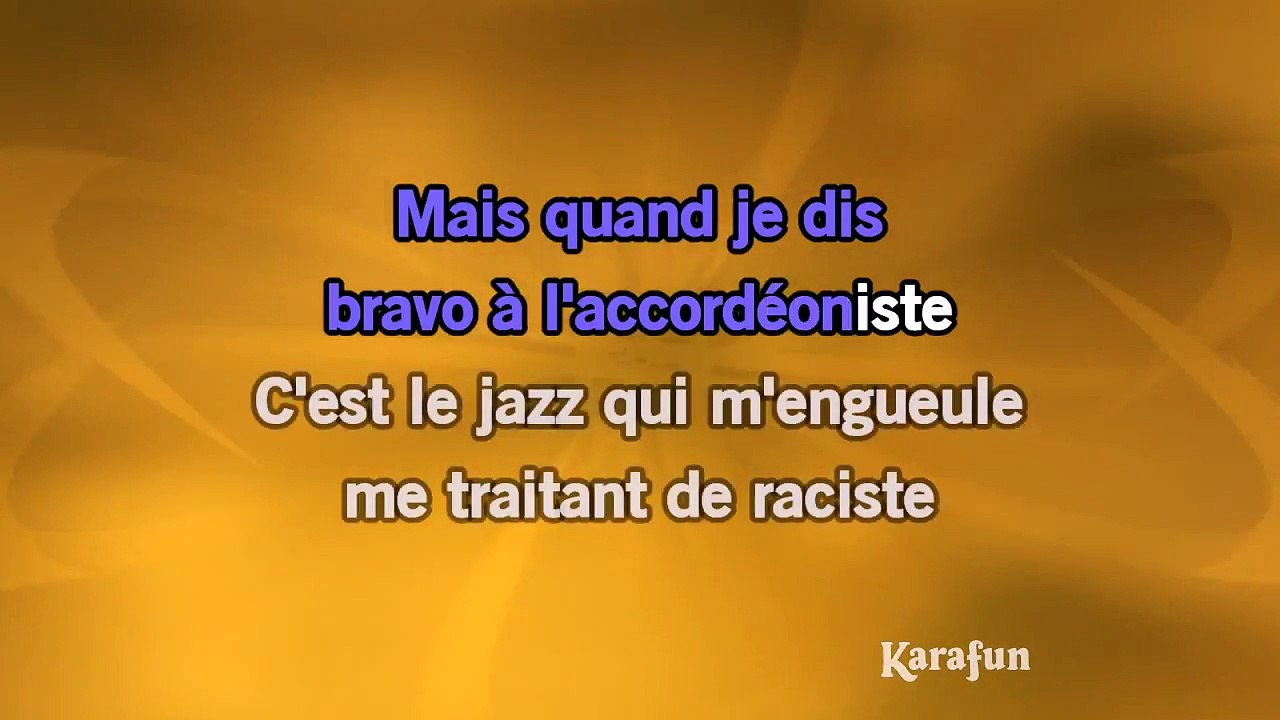 Karaoké Le Jazz et la Java (Live acoustique) - Florent Pagny *