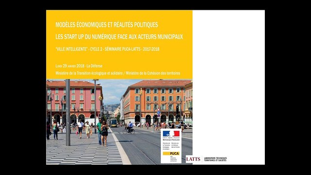 Modèles économiques et réalités politiques. Les start up du numérique face aux acteurs municipaux