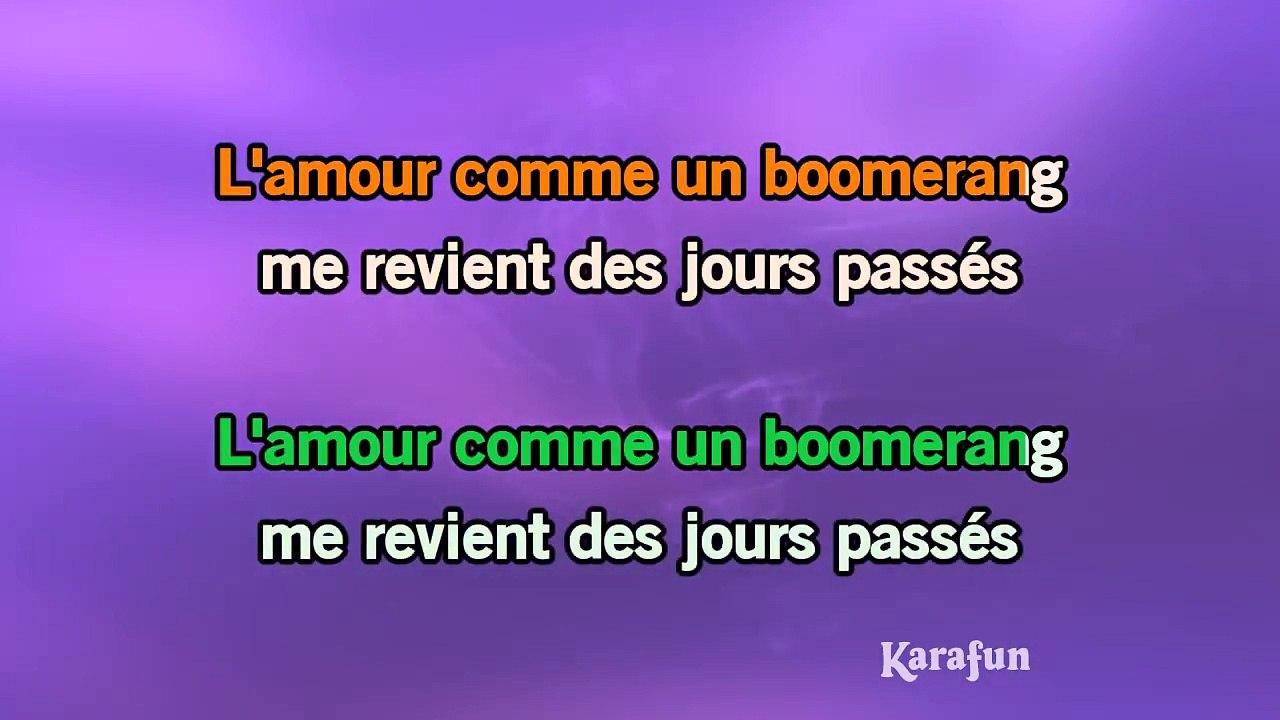 Karaoké Comme un boomerang Etienne Daho * video Dailymotion