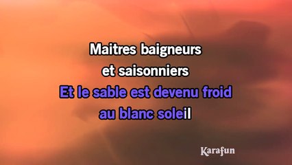 Karaoké C'est en septembre - Gilbert Montagné *