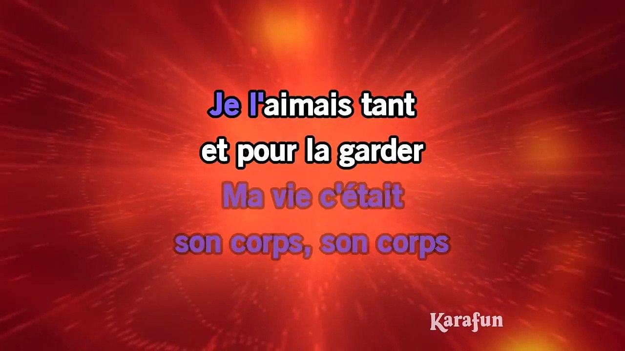 Karaoké Requiem pour un fou (Live) - Johnny Hallyday *