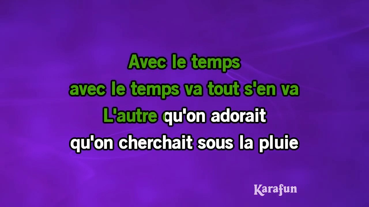 Karaoké Avec le temps (Live) - Isabelle Boulay *