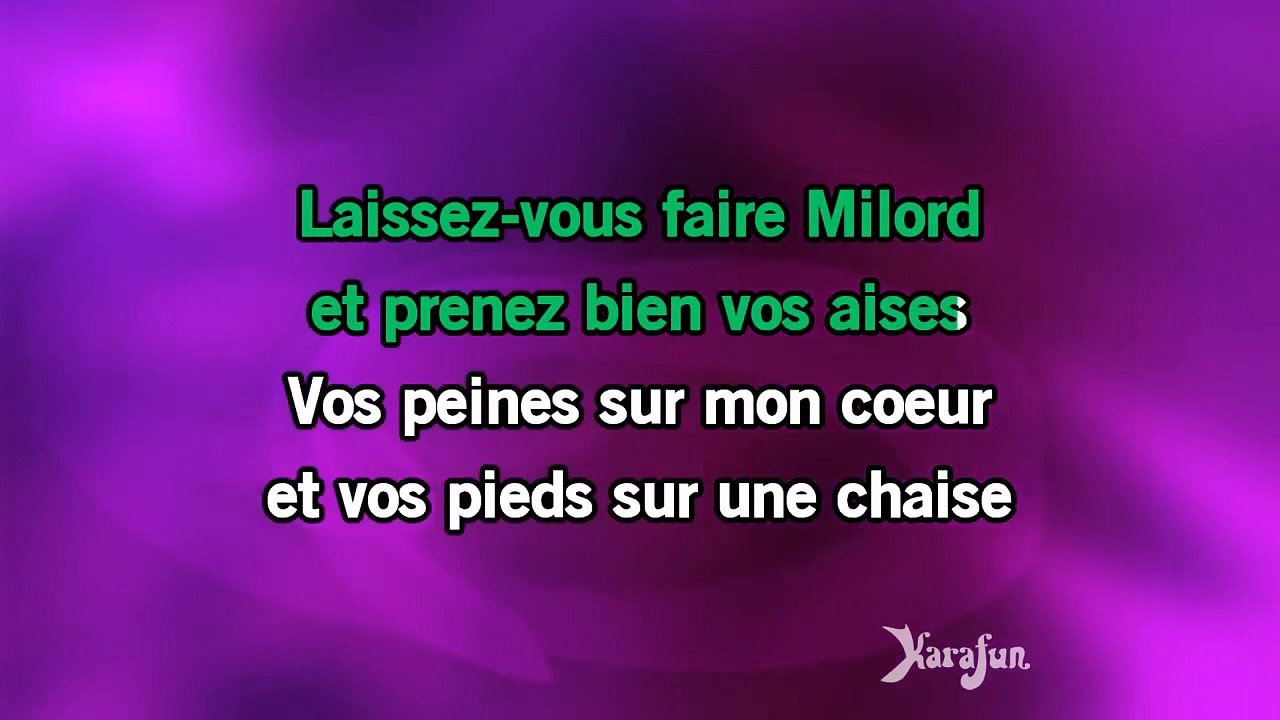 Karaoké Milord - Edith Piaf *
