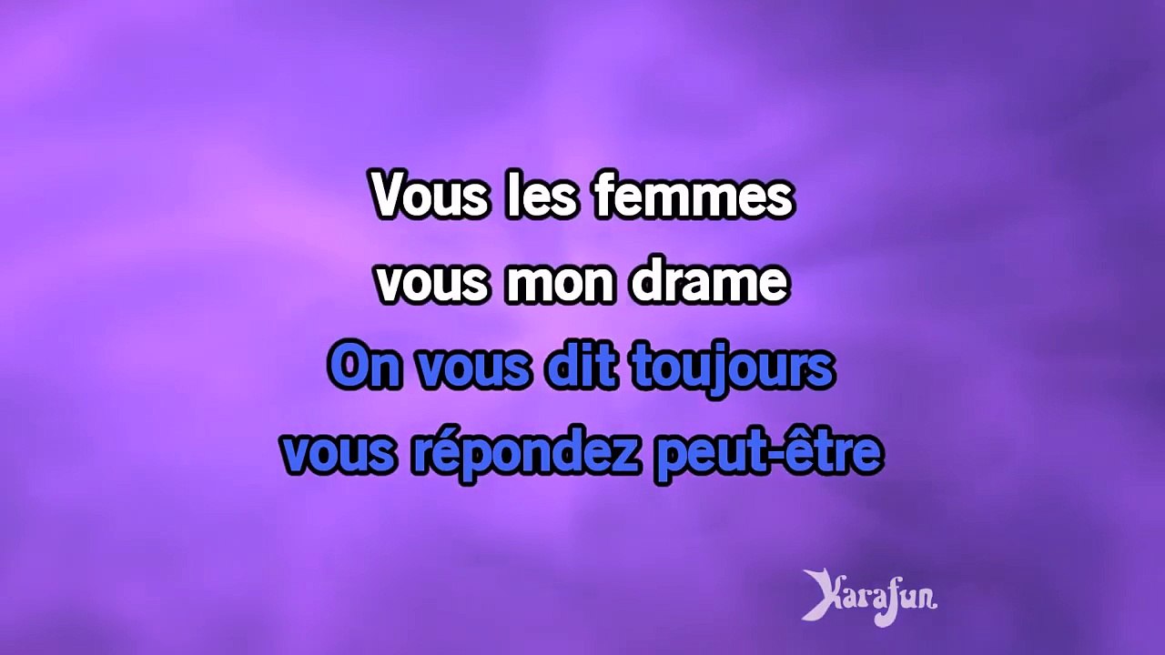 Karaoké Pauvres diables (Vous les femmes) - Julio Iglesias *