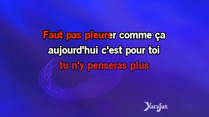 Karaoké Faut pas pleurer comme ça - Daniel Guichard *