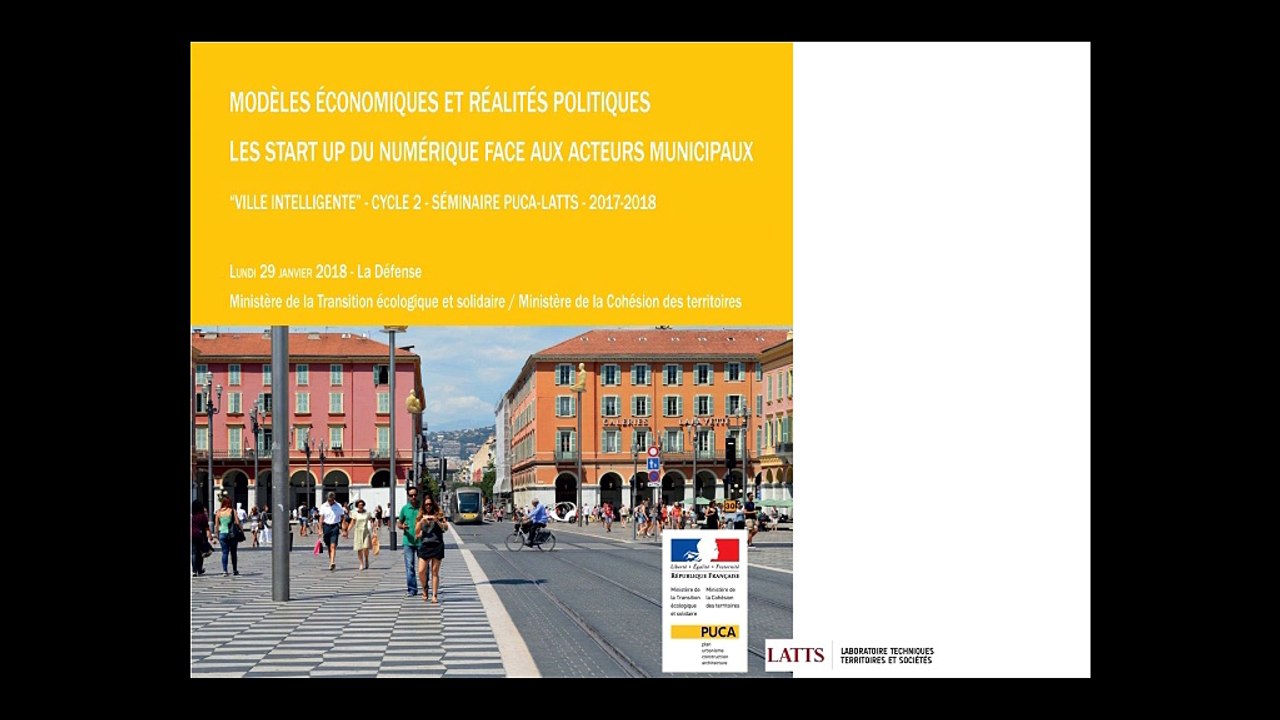 Modèles économiques et réalités politiques. Les start up du numérique face aux acteurs municipaux