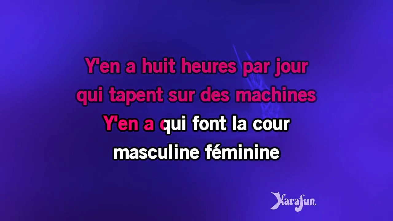 Karaoké Mademoiselle chante le blues - Patricia Kaas *