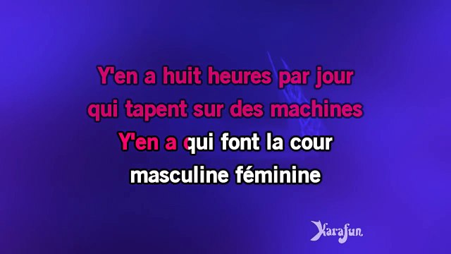 Karaoké Mademoiselle chante le blues - Patricia Kaas *