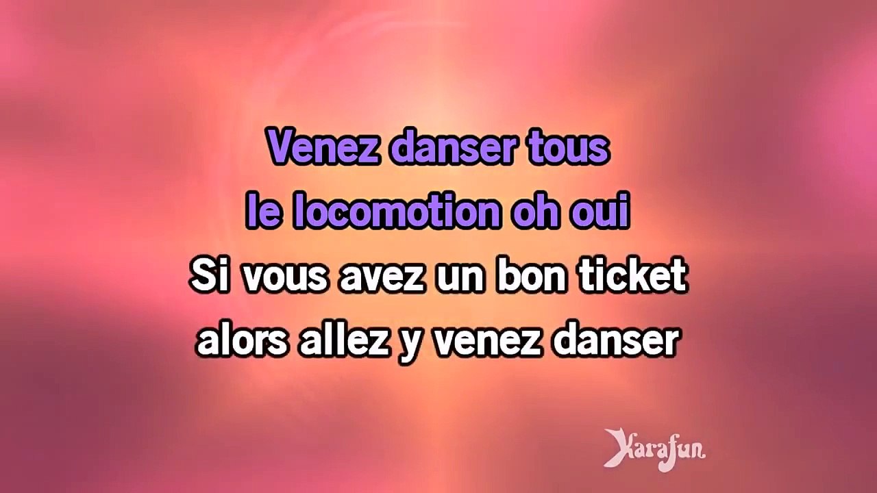 Karaoké Le locomotion - Sylvie Vartan *