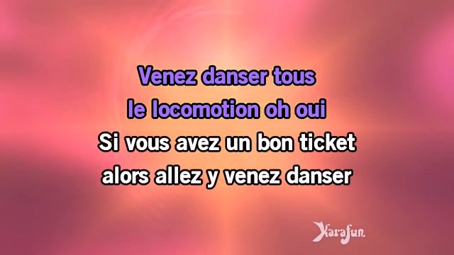 Karaoké Le locomotion - Sylvie Vartan *