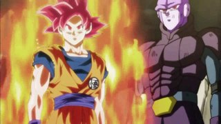 Super Saiyan God Goku saves Hit (Subbed)