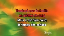 Karaoké Le temps des cerises - Yves Montand *