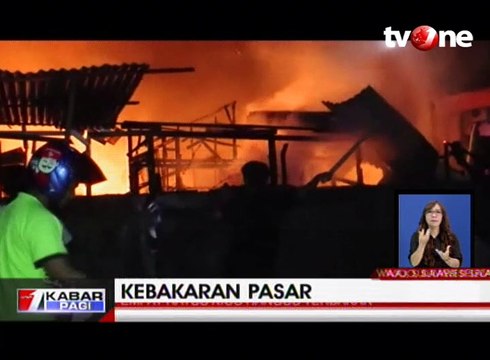 Kebakaran Pasar Tradisional Hanguskan 400 Kios
