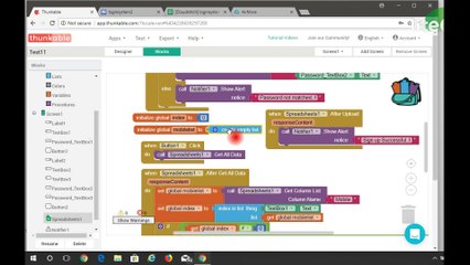 How to Create Login System With Spreadsheet |Thunkable Tutorial 9
