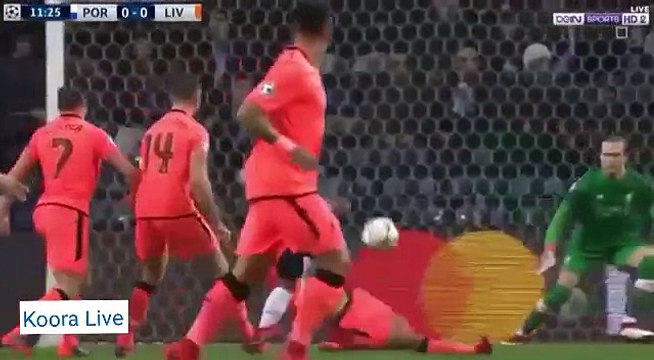 ملخص مباراة لـيفـربـول وبـورتـو 5_0 تالق صلاح _ وجنون عصام الشوالي